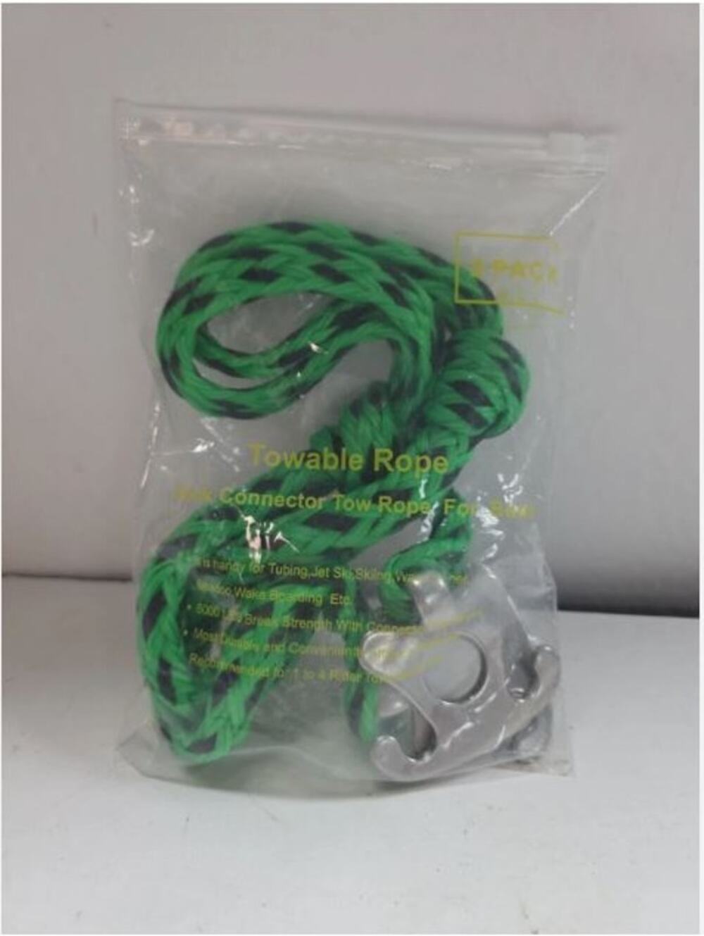2pc Towable Rope Connector Tubing,wake Boarding Boat, Quick Connect Lugs 20 Inch